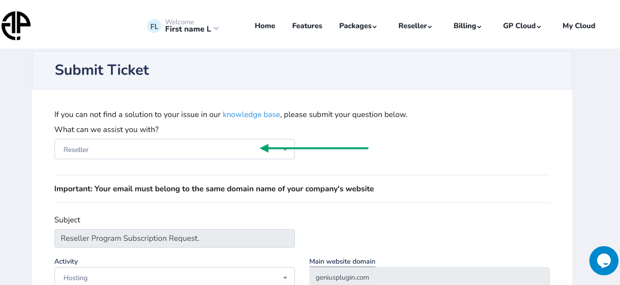 Firewall White Label Reseller Program Request