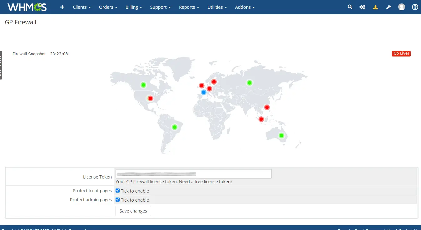 Whmcs website security firewall